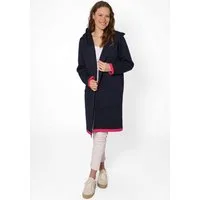 Zwillingsherz Cardigan "Mona" Kapuze, Taschen, Kontrast-Kanten, Langarm, ohne Verschluss
