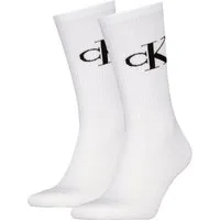 Calvin Klein Jeans Socken CKJ MEN SOCK 2P MONOGRAM (2-Paar, 2 Paar) mit verstärkter Ferse, komfortable Frotteesohle