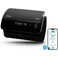 Omron Oberarm-Blutdruckmessgerät EVOLV, einfache & präzise Messung ohne Kabel und Schläuche, mit App, klinisch validiert für Schwangere, Intelli Wrap Manschette 22-42 cm