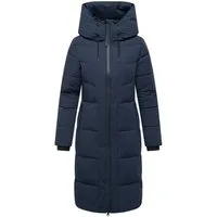 Navahoo Steppmantel Schokokuss XIV Warmer Damen gesteppter Wintermantel mit Kapuze