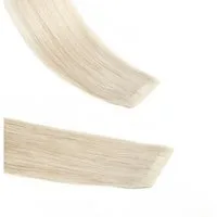 hair2heart Echthaar-Extension Invisible Tape Extensions - Premium #10/1 Hell-Lichtblond Asch 40cm