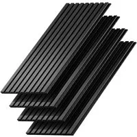 Vicco Wandpaneel Sonoa, Schwarz, 4 Stück, (4-tlg)