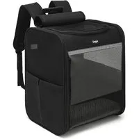Dogat Tiertransporttasche Tiertransportbox, Katzenrucksack, Hundetasche für Katze & Hund bis 7 kg, BxTxH: 27 x 34 x 40 cm