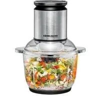 Multi-Zerkleinerer MZ 600 edelstahl/schwarz, 600 Watt, Glasbehälter 2 Liter