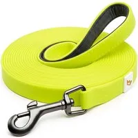 Rudelkönig Schleppleine PVC Schleppleine für Hunde mit Griffpolsterung, Robuste Hundeleine, PVC (1-tlg), Wetterfeste Schleppleine mit Handschlaufe, Verschiedene Längen