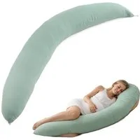 DAITORE Seitenschläferkissen Stillkissen 190 cm x 32 cm XXL Lagerungskissen Schwangerschaftskissen, Seitenschläferkissen Stillkissen, maschinenwaschbarem Bezug