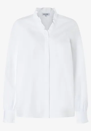 MORE & MORE - Feminine Shirt Blouse 0010_white - Gr. - 36