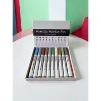 Preis-Shop24 Permanentmarker 10-teilige Metallic Marker Glitzerstifte