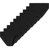 uncover by SCHIESSER Slip 10er Pack Cotton (Spar-Set, 10-St) Mini Slip / Unterhose - Baumwolle - ohne Eingriff - Atmungsaktiv