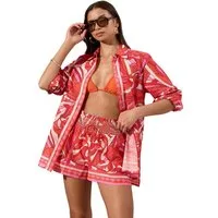 LIPSY Strandkleid Lipsy Strandshorts mit Wirbelmuster (1-tlg)