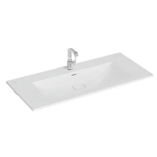 VitrA New Metropole Möbelwaschtisch wandgebunden rechteckig 120 x 53 cm mit Hahnloch,7540B403-7210 7540B403-7210