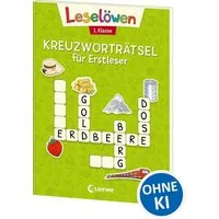 Leselöwen Kreuzworträtsel für Erstleser - 1. Klasse (Hellgrün) / diverse