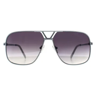 Guess Aviator Unisex Weiß Rauch Grau Gradient GO00066