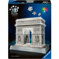Ravensburger 3D-Puzzle Iconics: Triumphbogen Paris - mit Licht, 216 Puzzleteile, Made in Europe