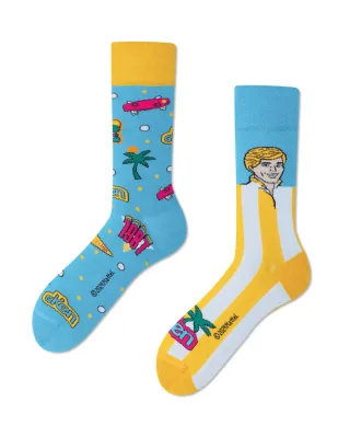 many mornings - Socken - Ken blau/gelb - Gr. - 39-42