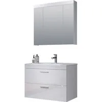welltime Badmöbel-Set Dormoletto, (2-St), Badmöbel-Set, Badezimmer-Set