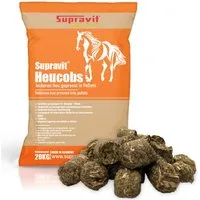 Supravit Heucobs 20kg - Pferdefutter gut geeignet für Allergiker - staubfrei Heucobs, Ergänzungsfutter für: Pferd