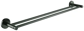 GROHE Doppel-Badetuchhalter Essentials 40802 654mm hard graphite gebürstet, 40802AL1 40802AL1