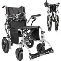 Vankel Elektrorollstuhl Elektrisch Faltbar Leicht bis 150KG, Faltbar, 25 km, seniorenmobil, 2x250W, 6,00 km/h E-Rollstuhl