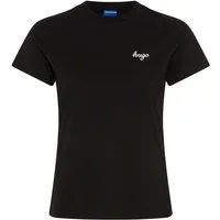 HUGO T-Shirt Damatee mit Logoschriftzug, reine Baumwolle