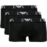 Emporio Armani Trunk CC715 3er Pack Stretch Cotton (Packung, 3-St., 3er-Pack) figurbetonter Slipboxer mit Logo-Bund