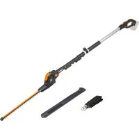 Worx Akku-Heckenschere 20V WG252E.9, Teleskopstiel 3,6m, 45cm, bis 3,6 m Arbeitshöhe, Mit längenverstellbaren Teleskopstiel für hohe Reichweite bis 3.6m