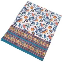 Guru-Shop Tagesdecke Blockdruck Tagesdecke, Bett & Sofaüberwurf,..
