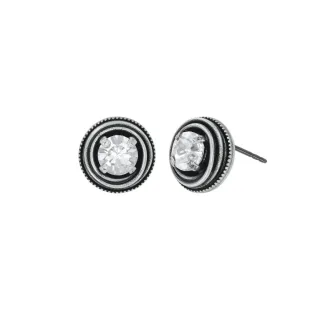 konplott - Ohrstecker mit Schmuckstein silver