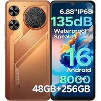 DOOGEE M30 Android 16 Handy,IP68, 6,88" 33W mit Lautsprecher 256GB Smartphone (6.88 Zoll, 256 GB Speicherplatz, 64 MP Kamera, 6+256GB, 2TB, Dual-SIM, 135dB, NFC/Fingerabdruck/Gesichtserkennung)