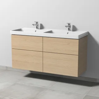 Sanipa 3way Waschtischunterbau zu Villeroy & Boch Avento Waschtisch mit 4 Auszügen, Eiche-Nordic SM62548