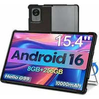 MENGHU 15,4" FHD Tablet Riesen-Display Android 16 8GB + 256GB, inkl. Ständer Tablet (15,4", 256 GB, Android 16)