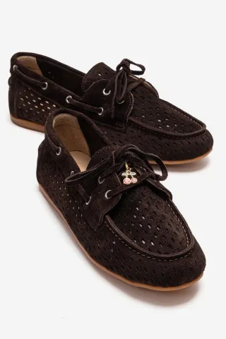 Stevo Leder Schnürer Loafer