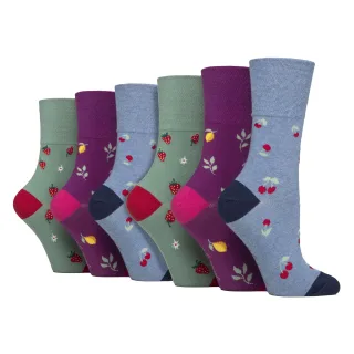6 Paar Damen NICHT ELASTISCHE Baumwollreiche Socken mit Wildtier-Hunden- und Katzenmuster