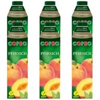 Copeo Saft, COPEO Pfirsichnektar aus fruchtigen Pfirsichsorten 1000ml 6er Pack