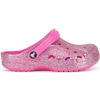 Crocs Crocs Mädchen Flip Flops Crocs-BAYA GLITTER CLOG T 207014-7AA Rosa Ros Badepantolette