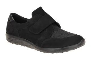 Waldl?ufer 634K33 K-IRA Damen Slipper schwarz bequem Luftpolster Sohle