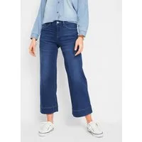 bonprix Weite Jeans (1-tlg) Loose Fit Passform, 7/8 Länge, mit Elasthan-Anteil
