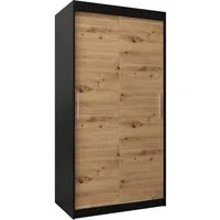 ABIKS MÖBEL Schwebetürenschrank Tokyo Schlafzimmer Kleiderschrank - Schiebetüren Kleiderstange Regalen