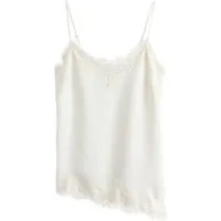 Next Trägertop Cami-Trägertop mit Spitze und asymmetrischem Saum (1-tlg)