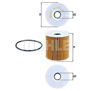 Mahle ?lfilter Volvo C70 S40 S60 S70 S80 V40 V70 Xc70 Xc90