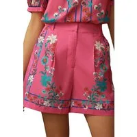 Love & Roses Webshorts Love & Roses geblümte Shorts aus Baumwolle (1-tlg)