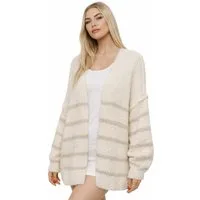Worldclassca Cardigan Worldclassca Strickjacke Cardigan Open Front Pullover Lang Casual Neue Kollektion - Stilvolle und gemütliche Strickmode für Damen