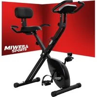 Miweba Sports Heimtrainer MX100 PRO Fitnessbike mit Rückenlehne klappbar (Heimtrainer, Fahrradtrainer, Fitnessgeräte für zuhause, 1-tlg., Heimtrainer, Fitnessbike), Indoor Cycle Fitnessfahrrad Fahrradtrainer Indoor cycling