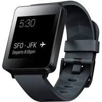 LG LG G Watch W100 Smartwatch Black Titan Android Wear Smartwatch (Android Wear) Einzelgerät, 1-tlg., Ladekabel,Ladestation, Kompatibilität ab Android 4.3+,Gestensteuerung,Ohne Tasten