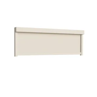 Außenrollo Beige, Tuch Beige, Kasten Cremeweiß RAL 9001, 180 cm breit, lichtdurchlässig 180 cm breit, individuell konfigurieren