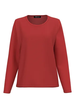 FRANK WALDER - Shirt CASUAL aus PA-Jersey merlot - Gr. - 46