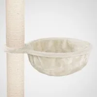 Happypet Kratzbaum, Durchmesser: ca. 40 cm, Hochwertiger Plüsch, Belastbarkeit: bis 15 kg