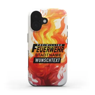 Handyhülle COVRZ | Freiwillige Feuerwehr | Tough Case | Weiß | Personalisierbar | MagSafe®-fähig | iPhone 16 15 14 13 Plus Pro Max, Samsung uvm. Nein iPhone 16 Ohne