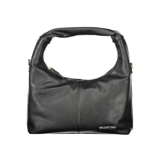 Mario Valentino Schwarze Polyurethan Damen Schultertasche