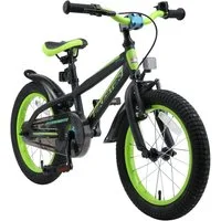 Bikestar Kinderfahrrad Urban Jungle, 16 Zoll, ab 100 cm, 4 - 6 Jahre, Jungen, Mädchen, 1 Gang, Handbremse, Rücktrittbremse, Kettenschutz, Höhenverstellbar